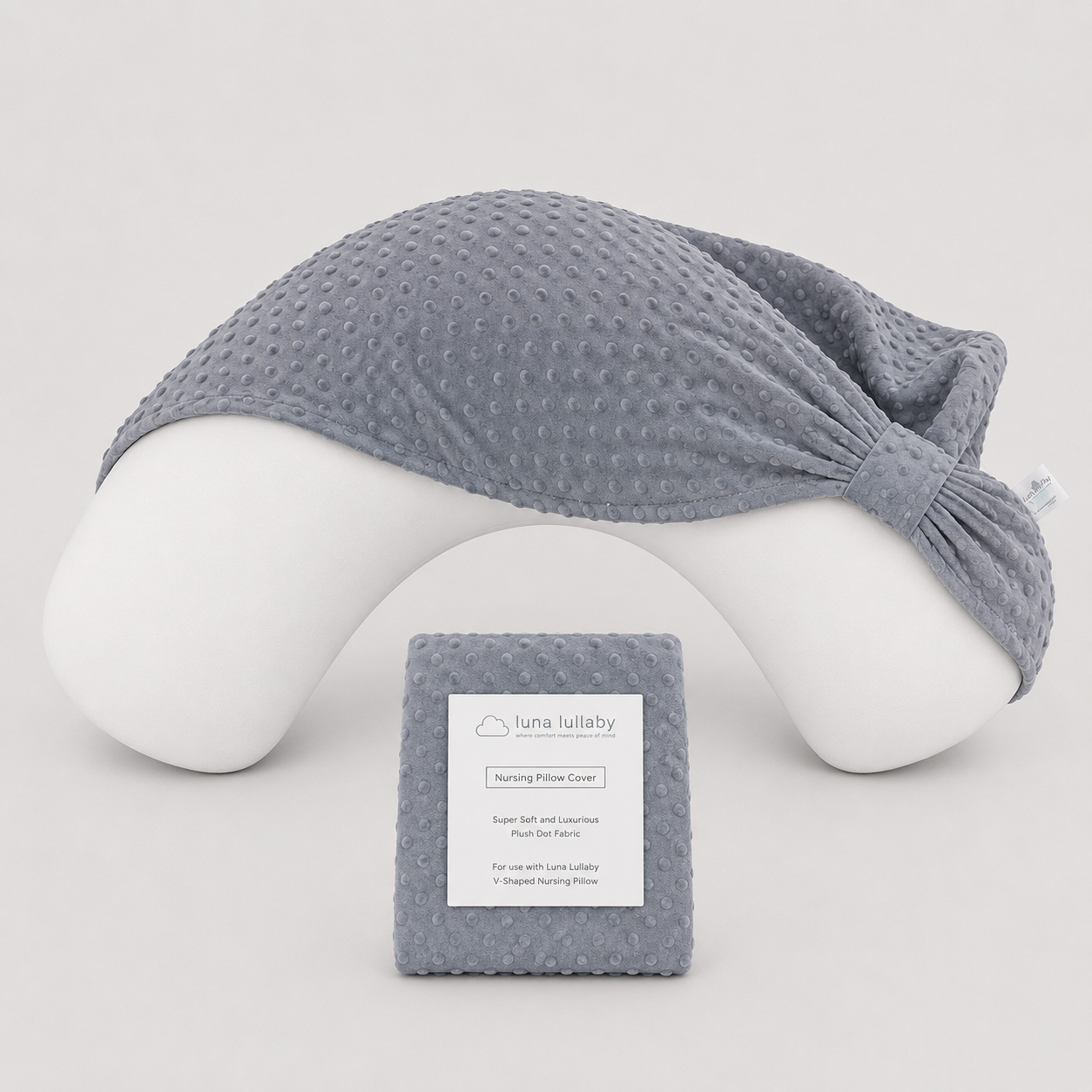 Luna Lullaby V-Shaped Nursing Pillow Covers | Soft & Washable | Luna Lullaby