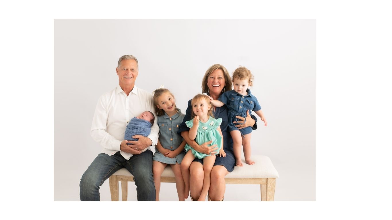 Dana Doss, husband Rex and grandchildren, Owner of Luna Lullaby