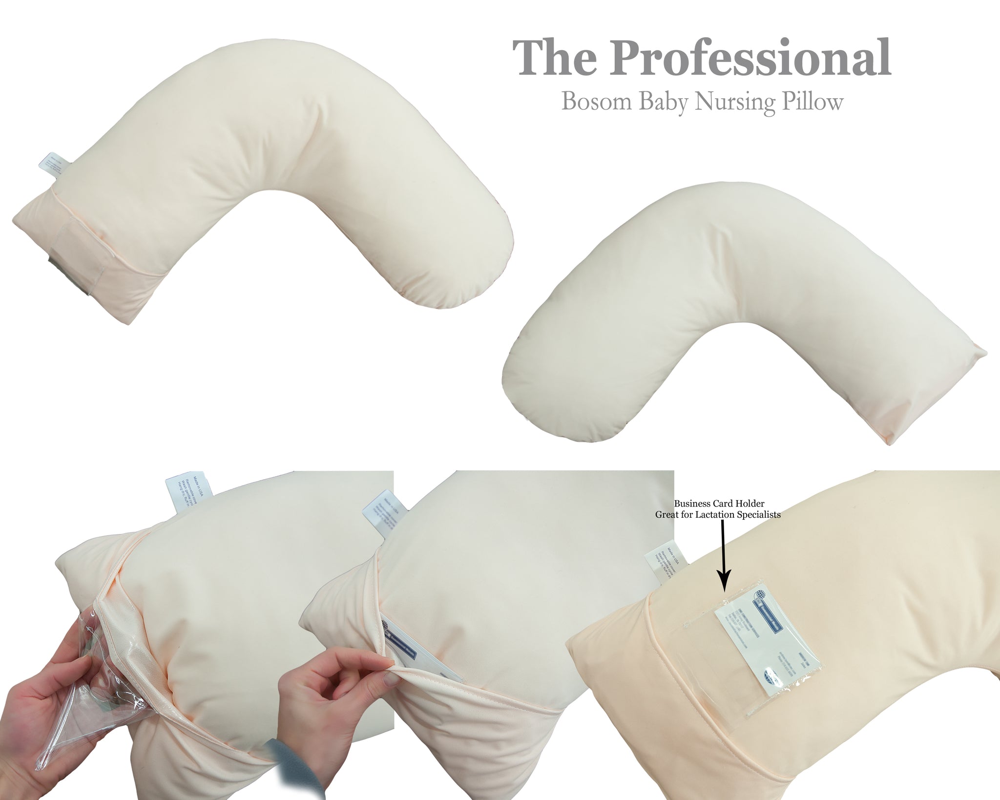 Luna Lullaby Nursing Pillow Cover Professional White